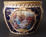 DRESDEN COBALT PORCELAIN JARDINIÈRE