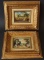 PAIR OF LESCOT MINIATURE OIL PAINTINGS