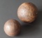 TWO (2) CIVIL WAR ERA CANNON BALLS