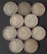 TEN (10) MORGAN SILVER DOLLAR COINS