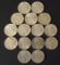 FIFTEEN (15) PEACE SILVER DOLLAR COINS