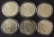 SIX (6) HIGH GRADE SILVER PEACE DOLLAR COINS