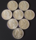 EIGHT (8) HIGH GRADE MORGAN SILVER DOLLAR COINS