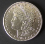 HIGH GRADE 1891-CC  MORGAN SILVER DOLLAR COIN