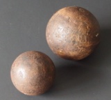 TWO (2) CIVIL WAR ERA CANNON BALLS