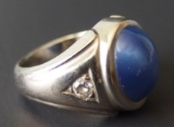 14KT GOLD STAR SAPPHIRE RING