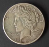 1928 SILVER PEACE DOLLAR COIN