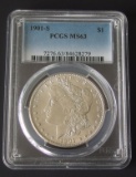 1901-S PCGS MS 63 MORGAN SILVER DOLLAR COIN