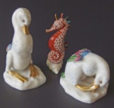 VISTA  ALEGRE & HEREND PORCELAIN FIGURINES