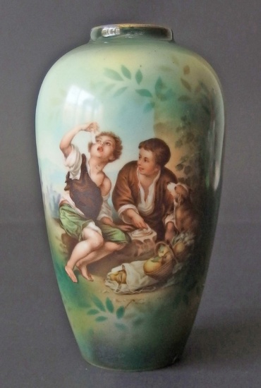 R.S. PRUSSIA 'MELON EATERS' VASE