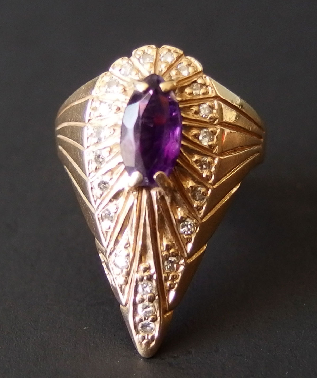 Erte peacock ring deals