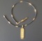 14KT GOLD EGYPTIAN STYLE PENDANT NECKLACE