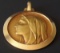 LADY OF LOURDES 14KT GOLD PENDANT