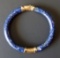 14KT GOLD & LAPIS BANGLE