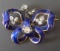 VICTORIAN 14KT GOLD DIAMOND & ENAMELED PIN