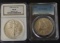 2 GRADED SILVER COINS