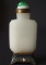 CHINESE WHITE JADE SNUFF BOTTLE