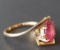 14KT GOLD & RUBY RING