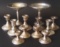 STERLING COMPOTES & CANDLE STICKS