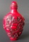 CHINESE CINNABAR SNUFF BOTTLE