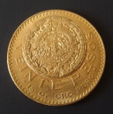 1918 20 PESOS MEXICO GOLD COIN