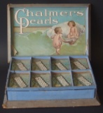 CHALMERS PEARLS STORE DISPLAY BOX & CONTENTS