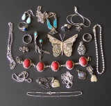 COLLECTION OF STERLING JEWELRY