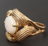 14KT GOLD & OPAL LADIES RING