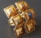 ILIAS LALAOUNIS 18KT GOLD DIAMOND SAPPHIRE RING