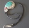 NAVAJO STERLING TURQUOISE BOLO