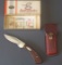 CASE XX SS 8 DOT SIDEWINDER KNIFE W/SHEATH & BOX