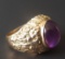 18KT GOLD AMETHYST RING