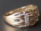 10KT GOLD & DIAMOND RING