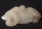 CHINESE WHITE JADE SNAKE & TURTLE