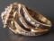 10KT GOLD & DIAMOND LADIES RING