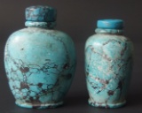 PAIR CHINESE TURQUOISE SNUFF BOTTLES