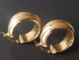 PAIR OF 14KT GOLD EARRINGS