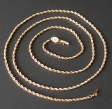 14KT GOLD SILK ROPE NECKLACE