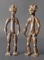 PAIR OF AFRICAN BRONZE FERTILITY FIGURES