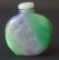 LAVENDER & APPLE GREEN JADE SNUFF BOTTLE