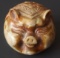 CHINESE 'GOOD FORTUNE 'MOSS AGATE PIG