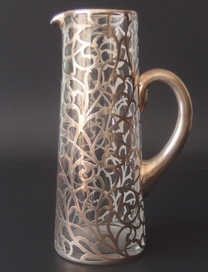 ALVIN STERLING OVERLAY PITCHER