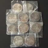 10 1 TROY OZ. 1984 SUNSHINE MINING SILVER ROUNDS