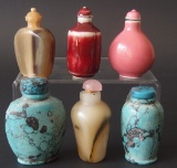 VINTAGE CHINESE SNUFF BOTTLE COLLECTION (6)