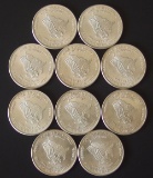 (10) 1981 1 TROY OZ US ASSAY OFFICE SILVER ROUNDS