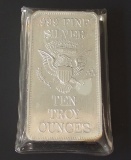 VINTAGE 10 TROY OZ SILVER BAR SEALED