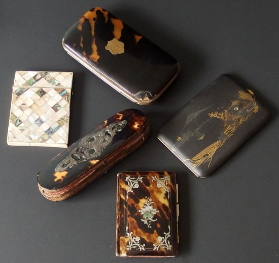 ANTIQUE EYEGLASS & CIGARETTE CASES