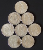 8 MORGAN SILVER DOLLAR COINS