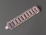 MEXICAN SILVER & AMETHYST BRACELET