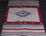 ANTIQUE 2-PIECE SOUTH AMERICAN BLANKET